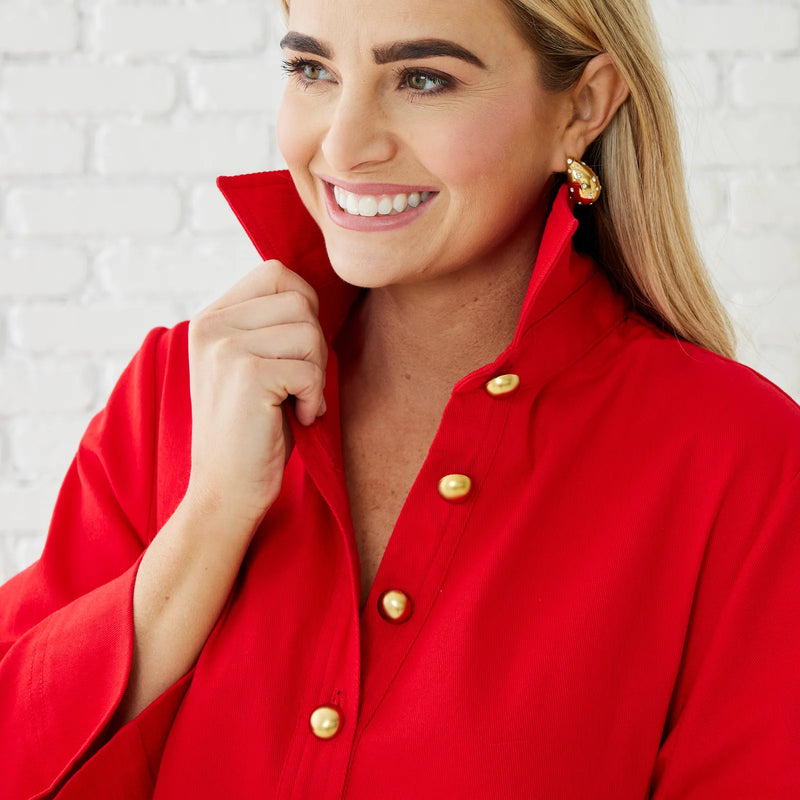 caryn lawn: chloe dress-cranberry