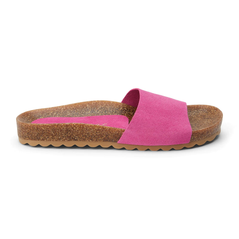 matisse: paradise slide sandal-fuchsia