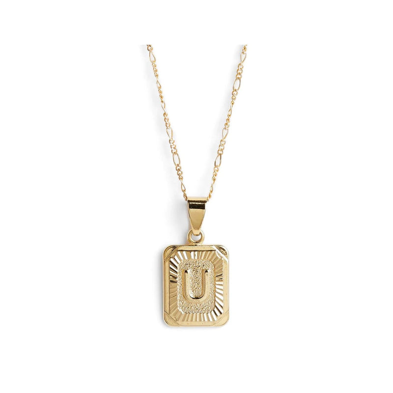 bracha: gold filled initial necklace