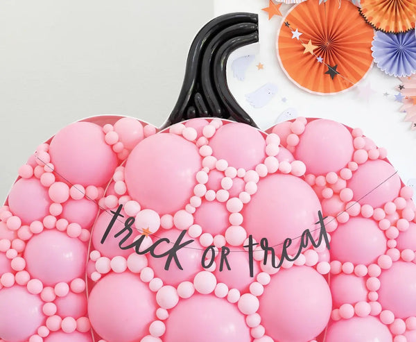 trick or treat word banner