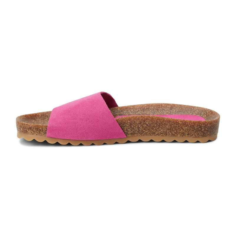matisse: paradise slide sandal-fuchsia