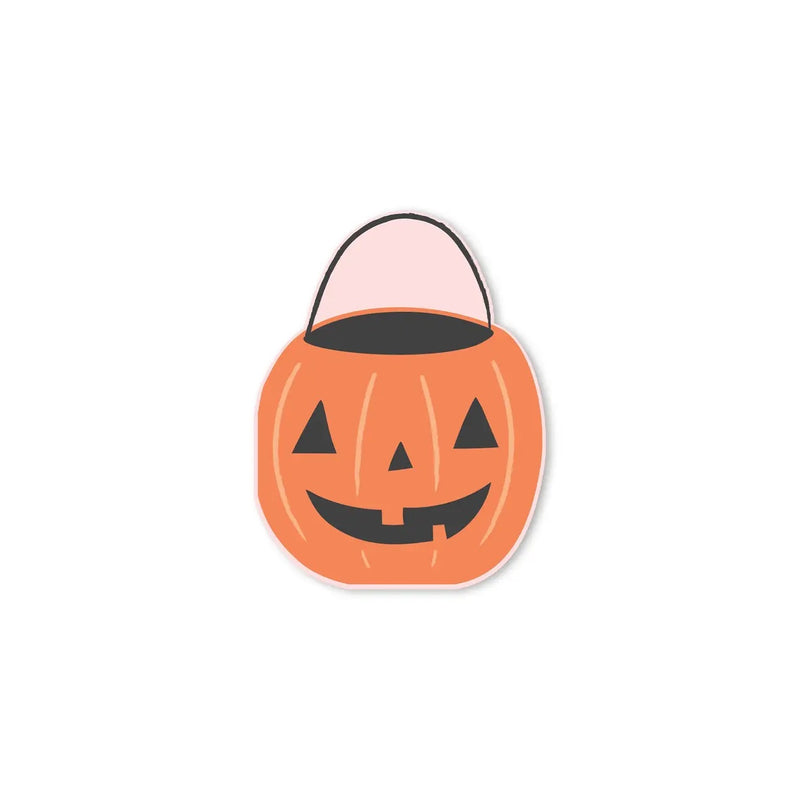 trick or treat pumpkin bucket napkin