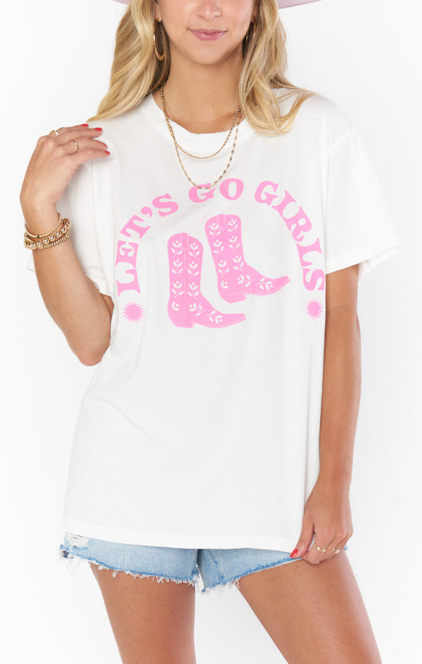 show me your mumu: travis tee-lets go girls graphic
