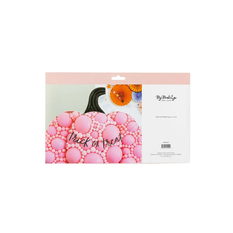 trick or treat word banner